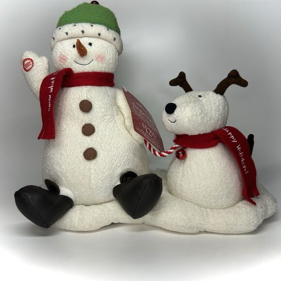 2004 Hallmark Jingle Pals - Snowman & Dog, Dance & Sing Duet To Jingle Bells NWT - Picture 1 of 12
